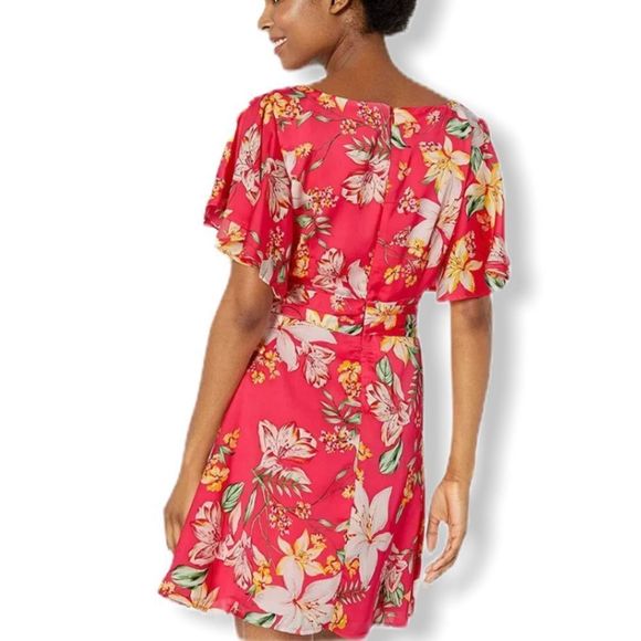 BB Dakota Tropic Tropical Vine Print Dress NWT - Picture 2 of 13